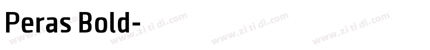 Peras Bold字体转换